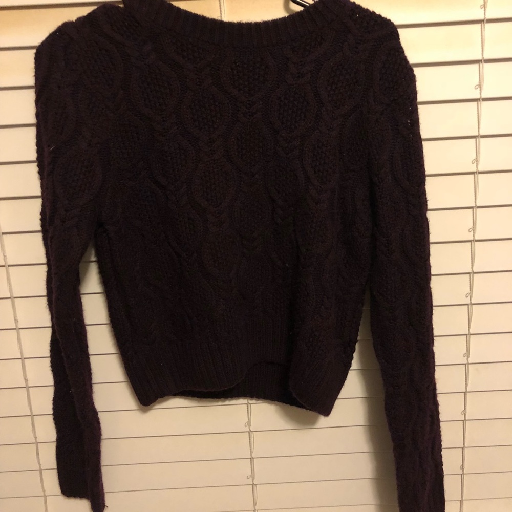 Dark purple sweater